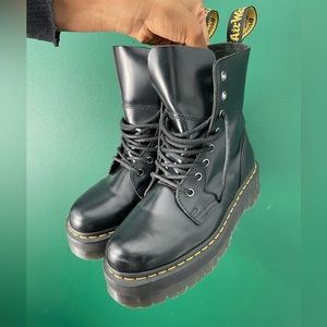 JADON BOOT SMOOTH LEATHER PLATFORMS - in Pristine condition